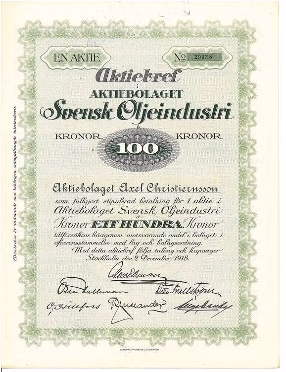 Svensk Oljeindustri, AB