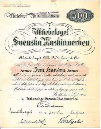 Svenska Maskinverken, AB