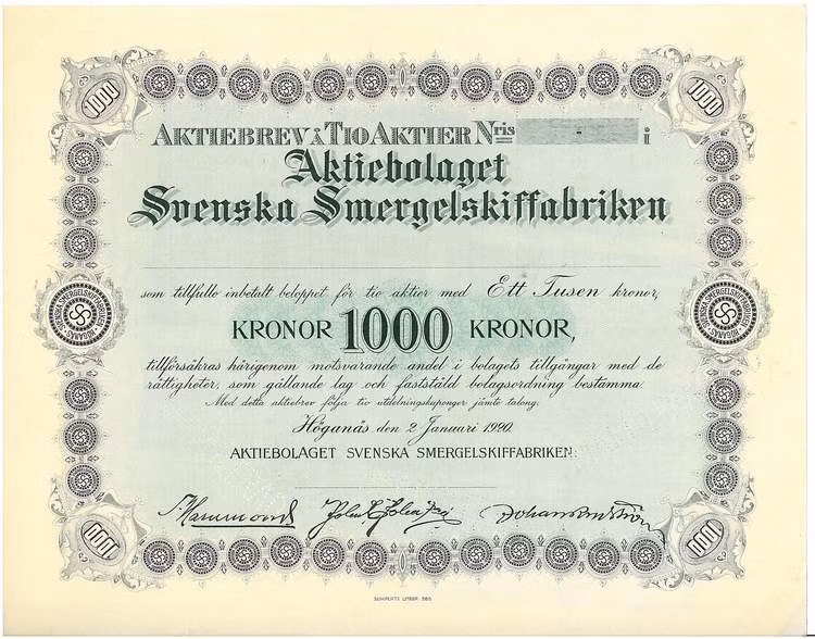 Svenska Smergelskiffabriken, AB