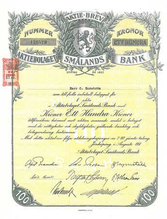Smålands Bank, AB