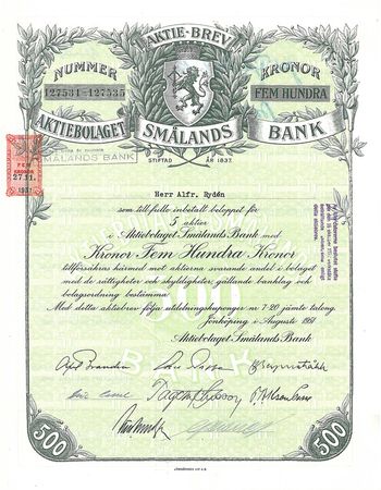 Smålands Bank, AB