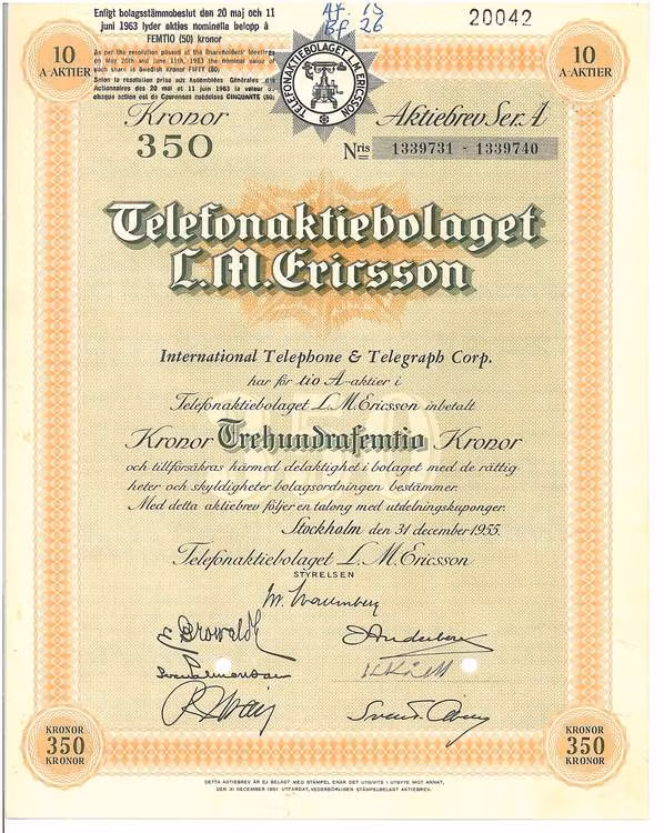 Telefon AB L. M. Ericsson, 1955