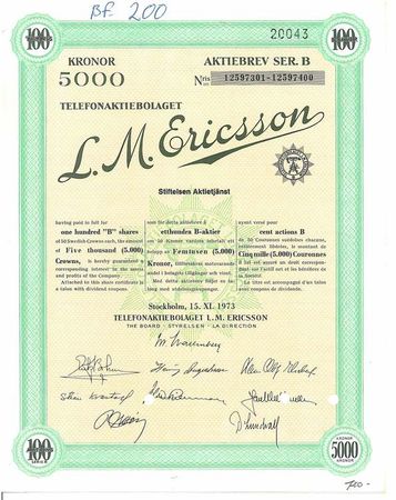 Telefon AB L. M. Ericsson, 1973
