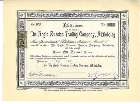 The Anglo Russian Trading Company, AB