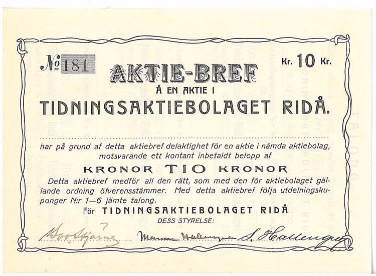 Tidnings AB Ridå