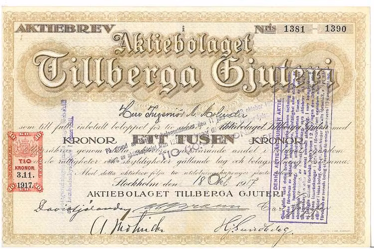 Tillberga Gjuteri, AB