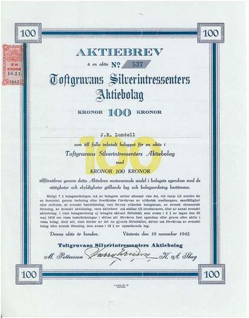 Toftgruvans Silverintressenters AB