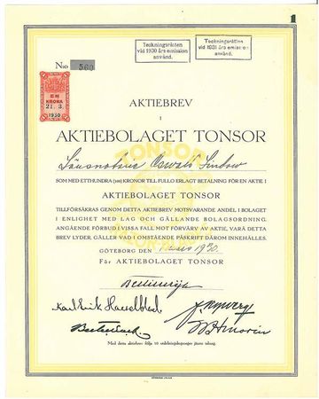 Tonsor, AB
