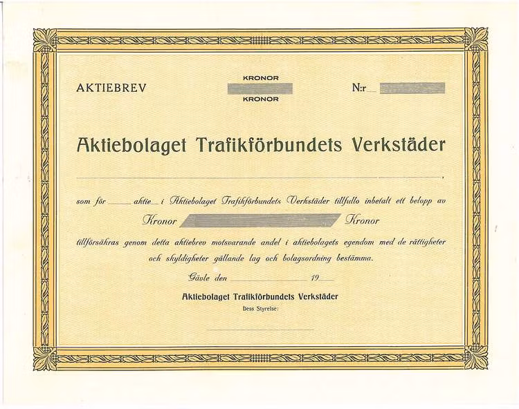 Trafikförbundets Verkstäder, AB