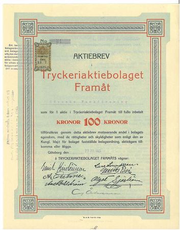 Tryckeri AB Framåt