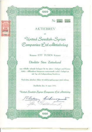 United Swedish-Syrian Co.Ldt. AB