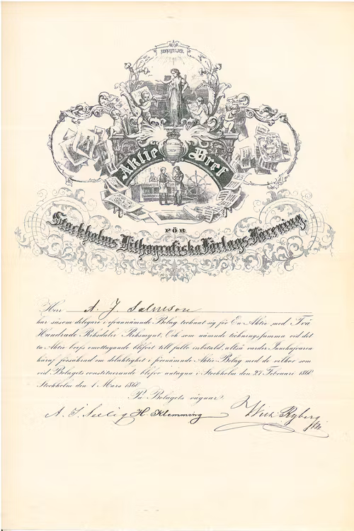 Stockholms Litografiska Förlags Förening 1860