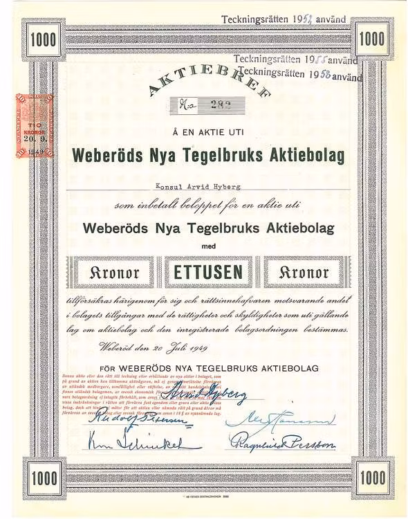 Weberöds Nya Tegelbruks AB