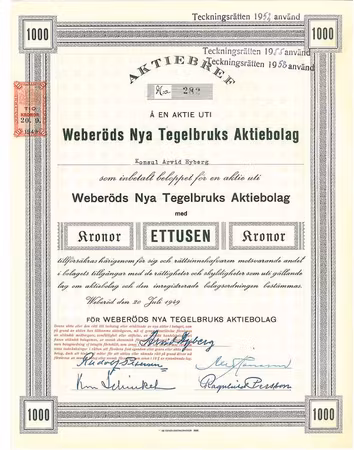 Weberöds Nya Tegelbruks AB