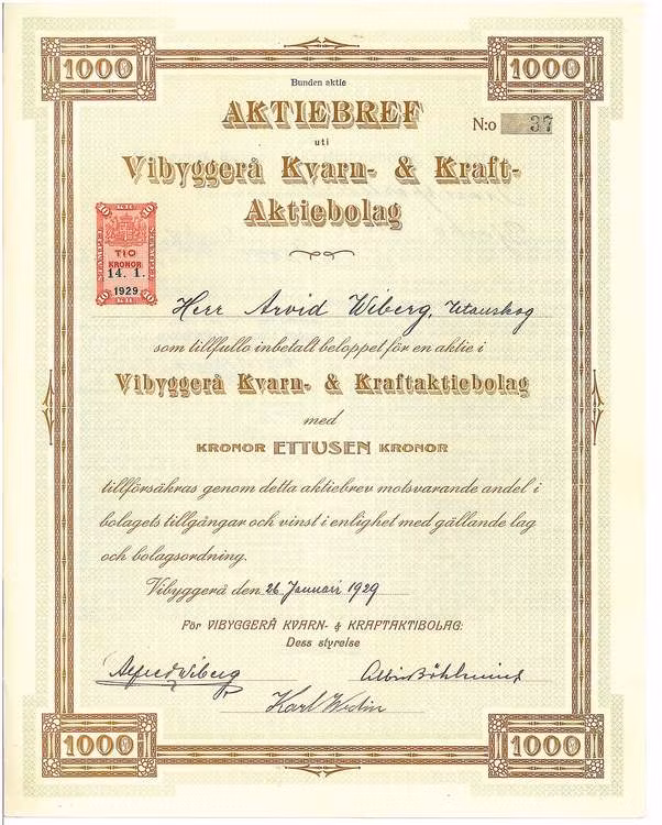 Vibyggerå Kvarn & Kraft AB