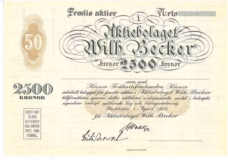 Wilh. Beckers, AB