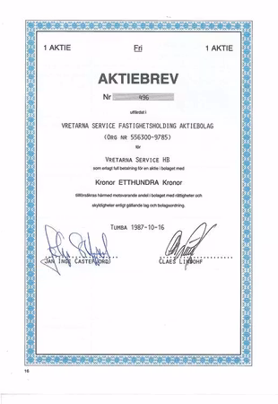 Vretarna Service Fastighetsholding AB