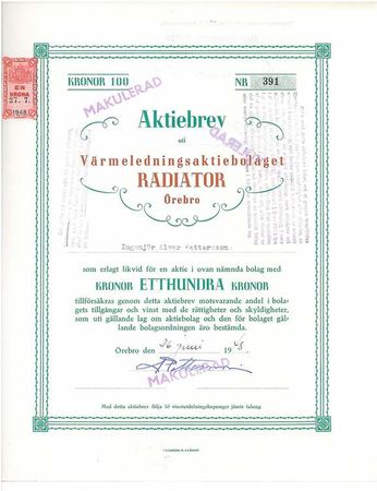 Värmelednings AB Radiator Örebro