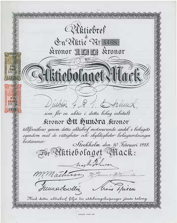 Mack, AB, 1918