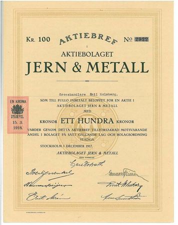 Jern & Metall, AB