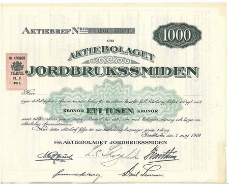 Jordbrukssmiden, AB