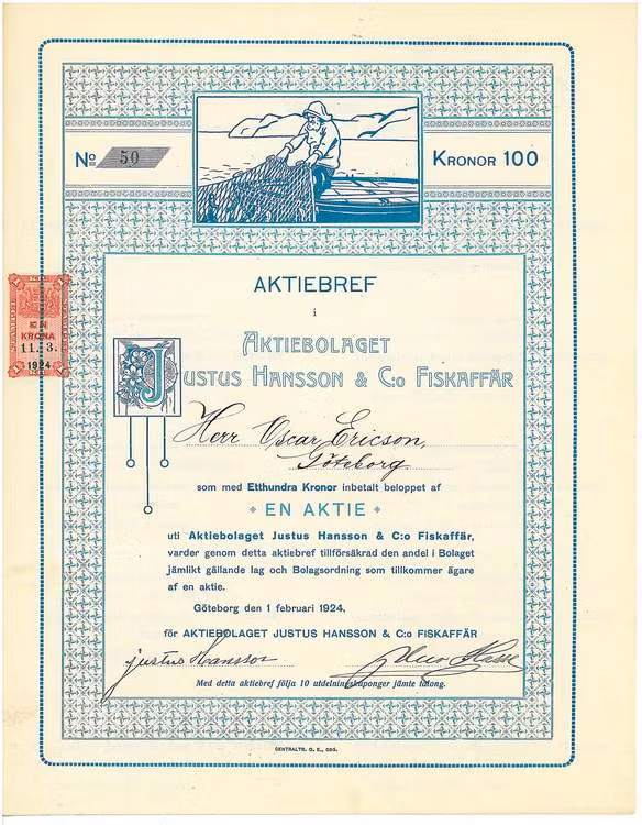 Justus Hansson & C:o Fiskaffär