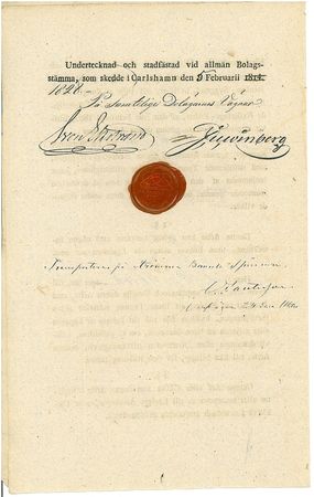 Nederlags-magazinet i Carlshamn 1828