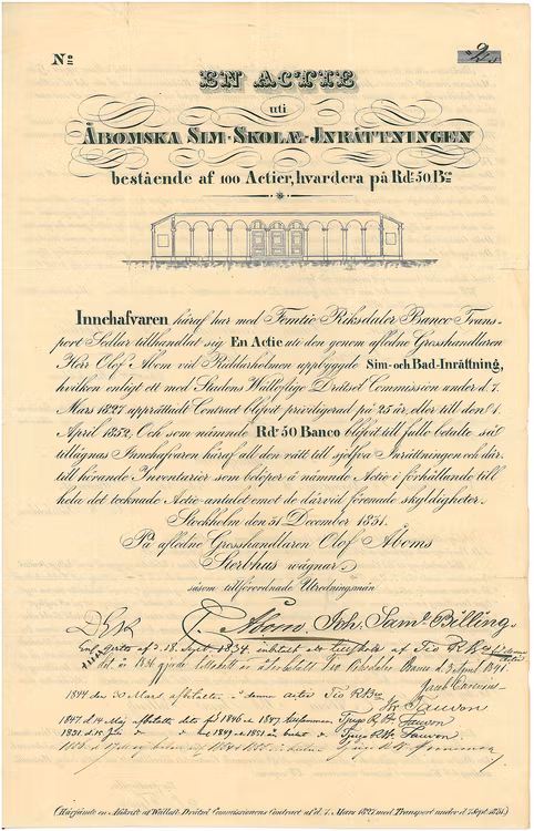 Åbomska Sim-Skolae-Inrättningen 1831