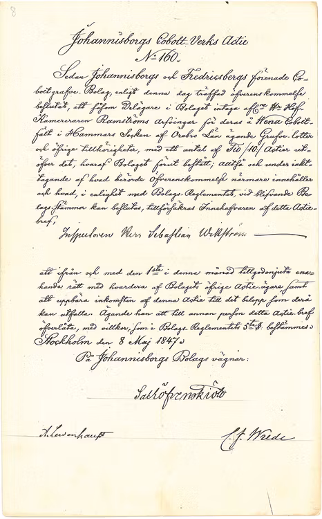 Johannesborgs Coboltverk 1847