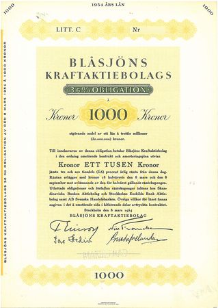 Blåsjöns Kraft AB, 3,6 %