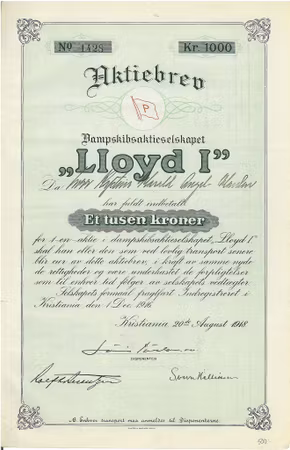 Dampskibs AS Lloyd I