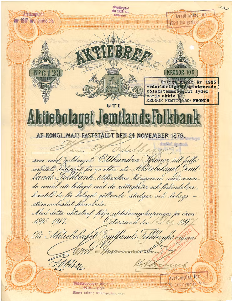 Jemtlands Folkbank, AB
