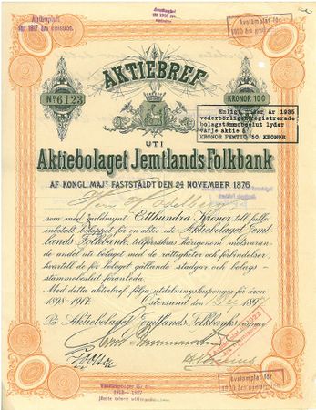 Jemtlands Folkbank, AB
