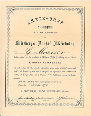 Klittbergs Fosfat AB