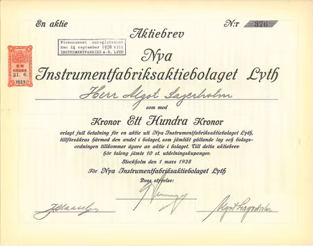 Nya Instrumentfabriks AB Lyth