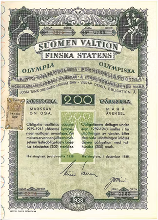 Soumen Valtion Finska Statens Olympiska