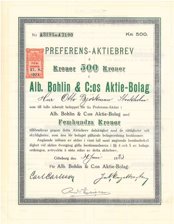 Alb. Bohlin & C:os AB