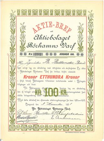 Rörhamns Varf, AB