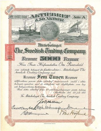 The Swedish Trading Co, 5000 kr
