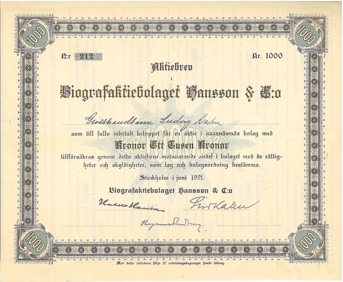 Biografaktiebolaget Hanson & Co.