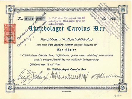 Carolus Rex, AB
