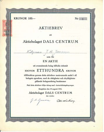 Dals Centrum, AB