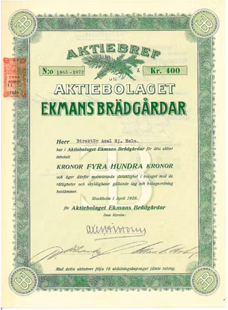 Ekmans Brädgårdar, AB