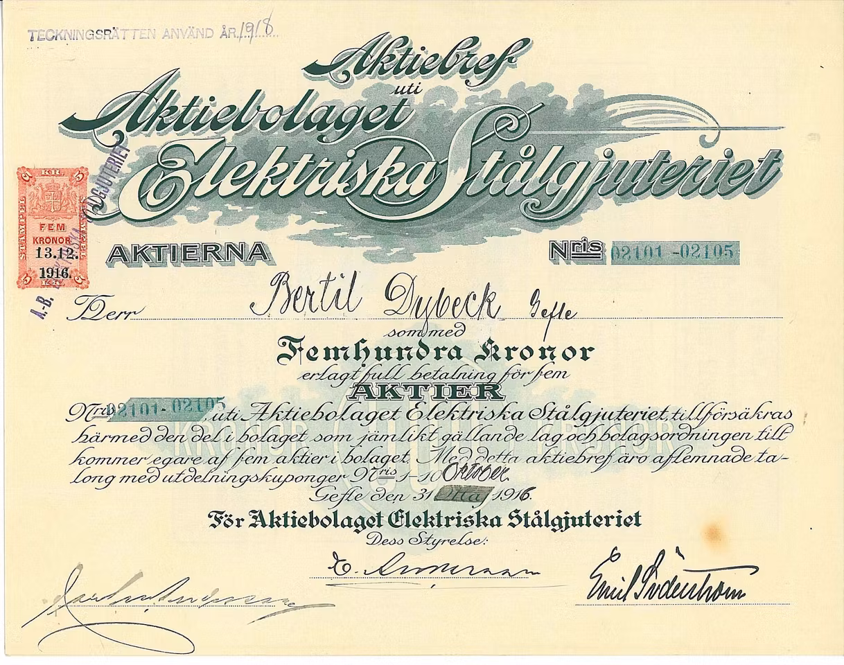 Elektriska Stålgjuteriet, AB