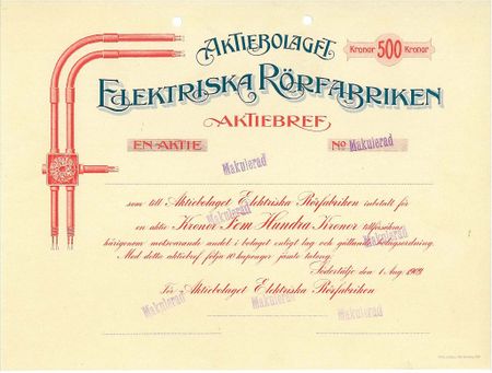 Elektriska Rörfabriken, AB