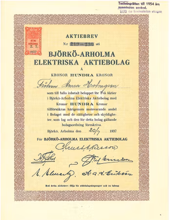 Björkö-Arholma Elektriska AB