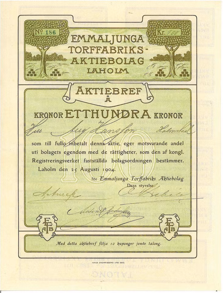 Emmaljunga Torffabriks AB Laholm