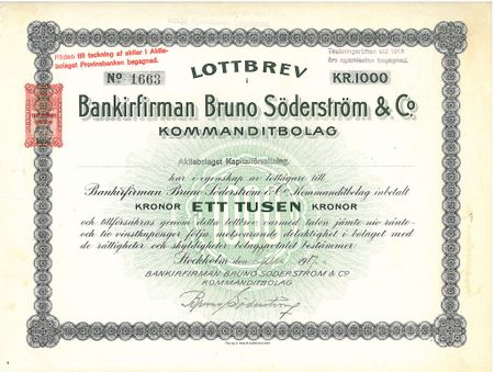 Bankirfirman Bruno Söderström & Co. Kommanditbolag