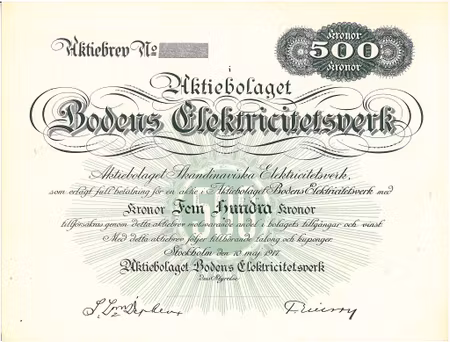 Bodens Elektricitetsverk, AB