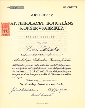 Bohusläns Konservfabriker, AB